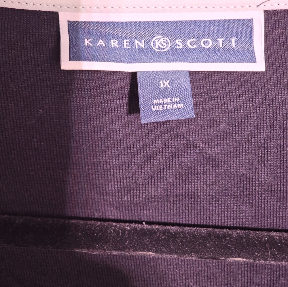 Karen Scott Womens button-down Jersey cotton long sleeve shirt - Picture 5 of 5